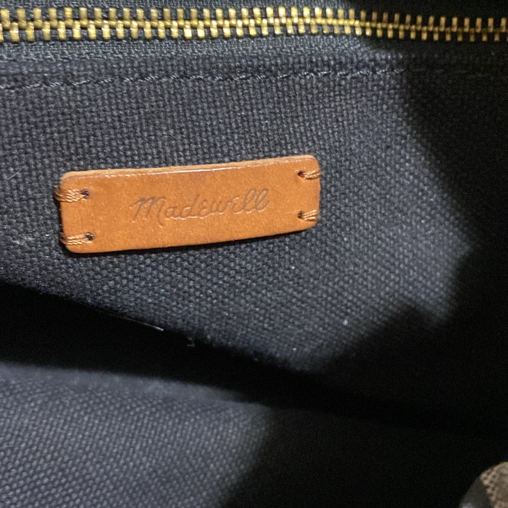 MADEWELL The Canvas Mini Drawstring‎ Black Crossbody Bag. - Picture 7 of 13